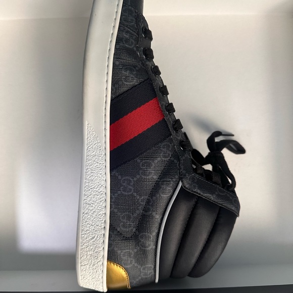 Gucci Ace GG High Top 'Black’ - Picture 9 of 13